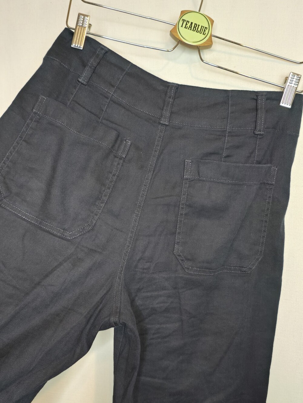 Maeve Colette European Linen Stretch High-Rise Wide-Leg Pants 27 - Picture 8 of 12